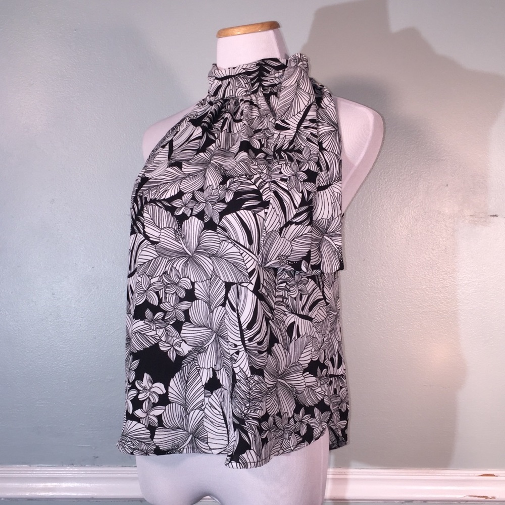 Paper Crane Black and White Blouse